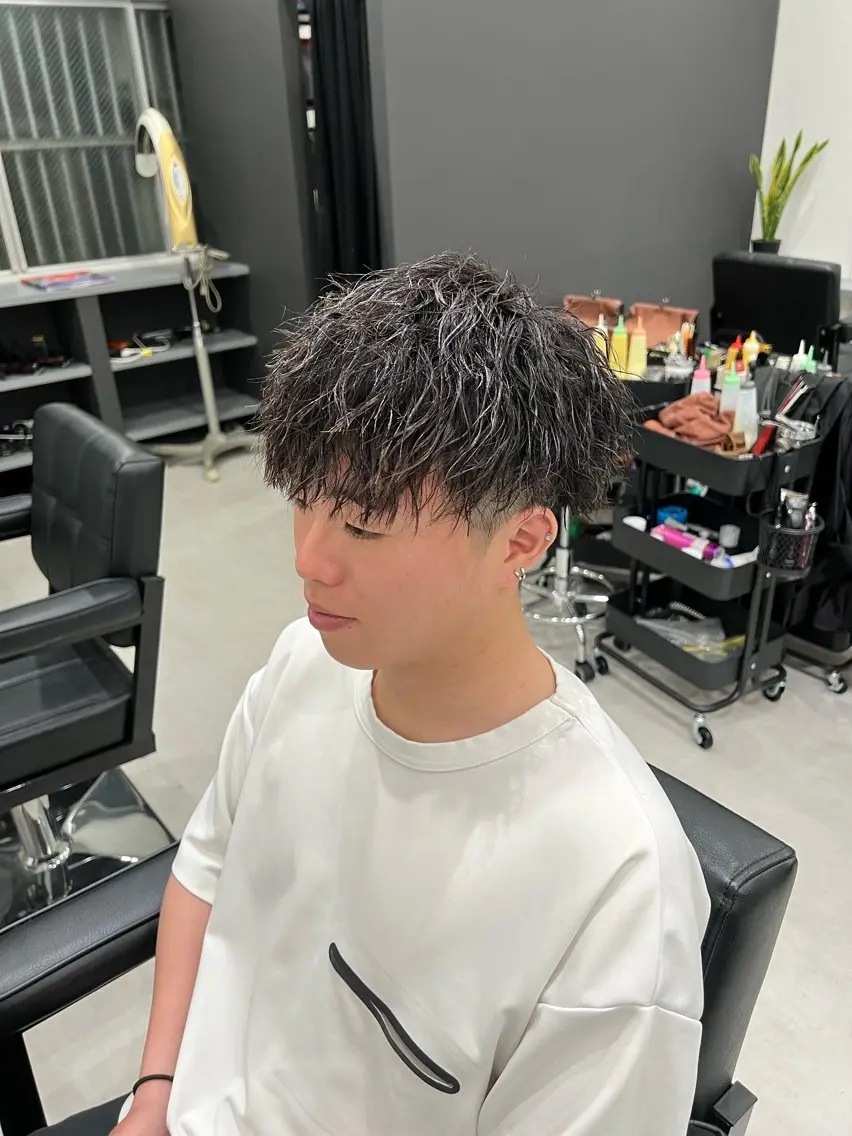 パーマ メンズ マッシュ 渡邉 勇樹のヘアスタイル