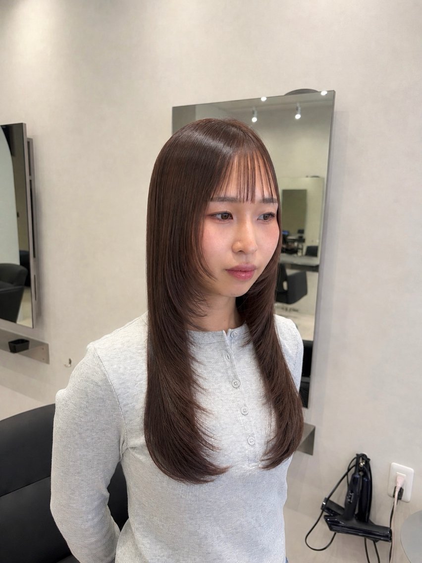 ロング カラー カット ヘアカラー ゆうか🐈‍⬛ /SOYON岡崎店のヘアスタイル