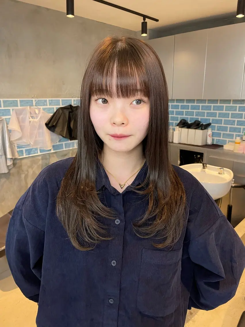 ミディアム ヘアカラー トリートメント 似合わせカット✂︎ りょお🫧のヘアスタイル