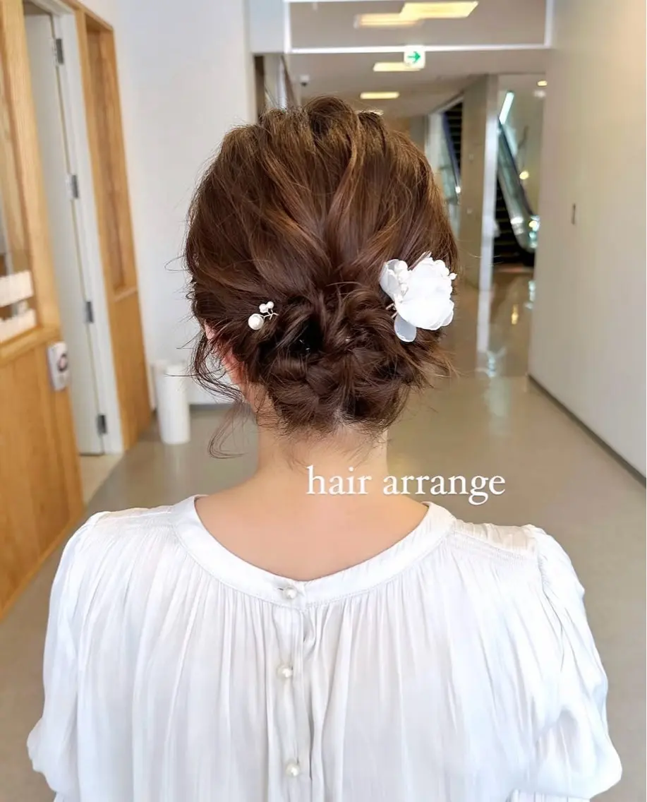 ヘアアレンジ ヘアセット 服部 真帆のヘアスタイル