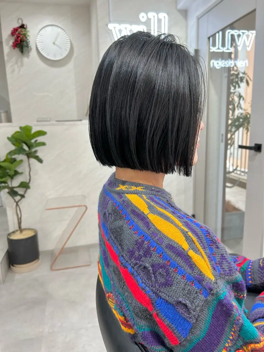 ショート カラー カット ヘアカラー 縮毛矯正 トリートメント 髪質改善will hairdesignのヘアスタイル