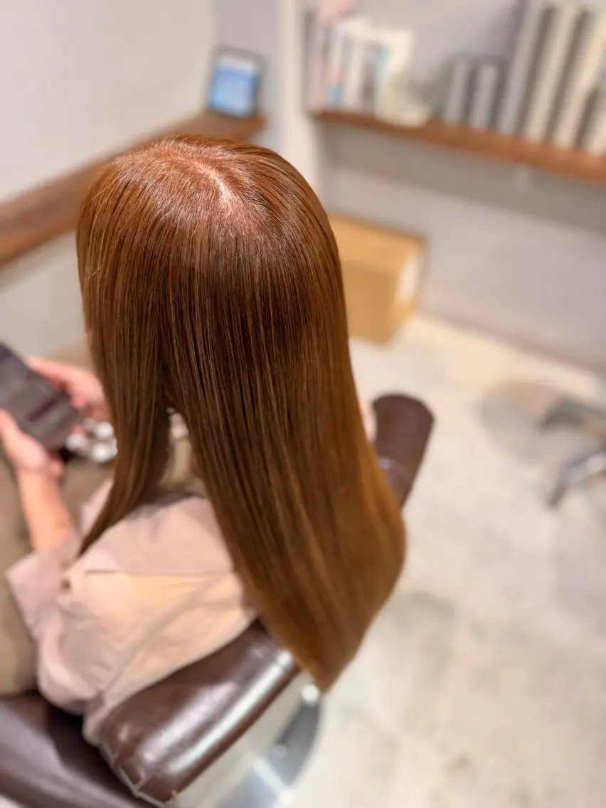 ロング カラー ヘアカラー 手話/耳が聞こえない 🦻🏻/山本しずほのヘアスタイル