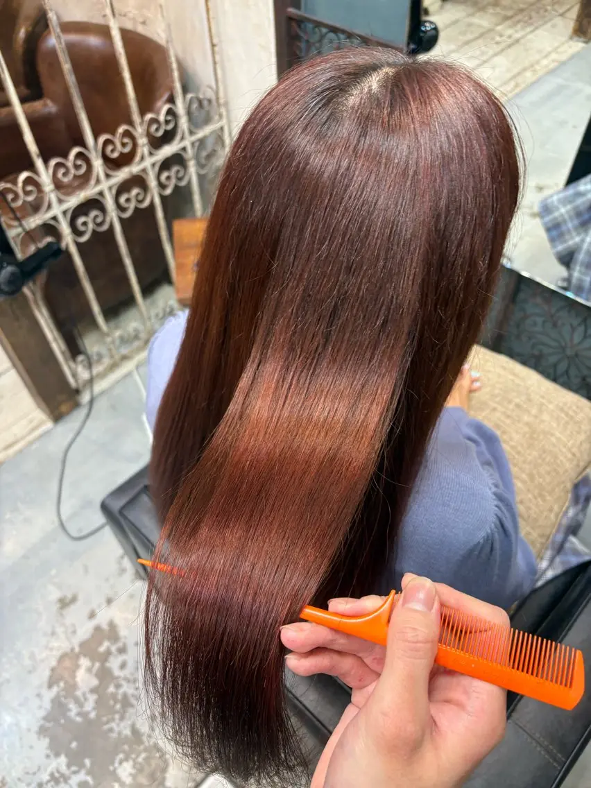 カラー レッドカラー 工藤 暖 /透明感カラーのヘアスタイル