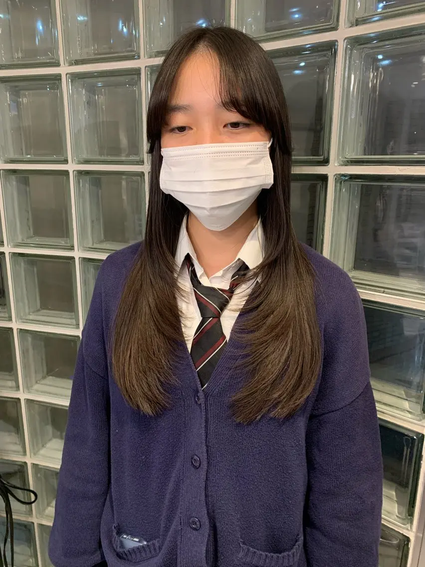 ロング カット クレハ :)のヘアスタイル