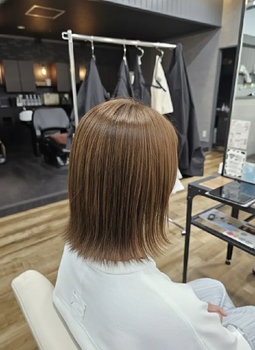 ミディアム 山田 一輝のヘアスタイル