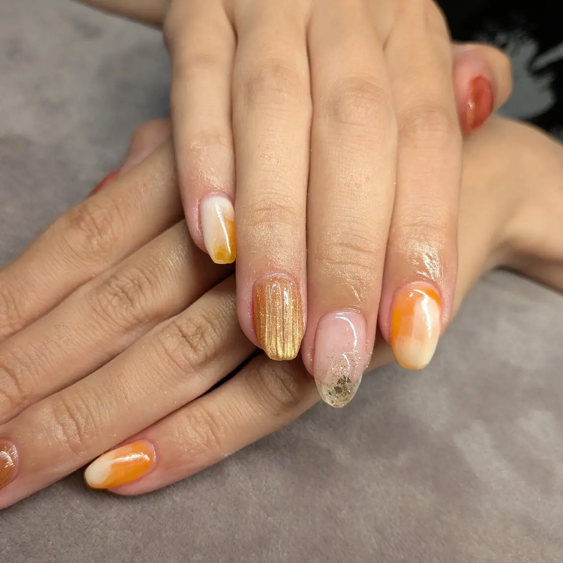 ネイル ニュアンスネイル Allrego nail Yukoのネイルデザイン