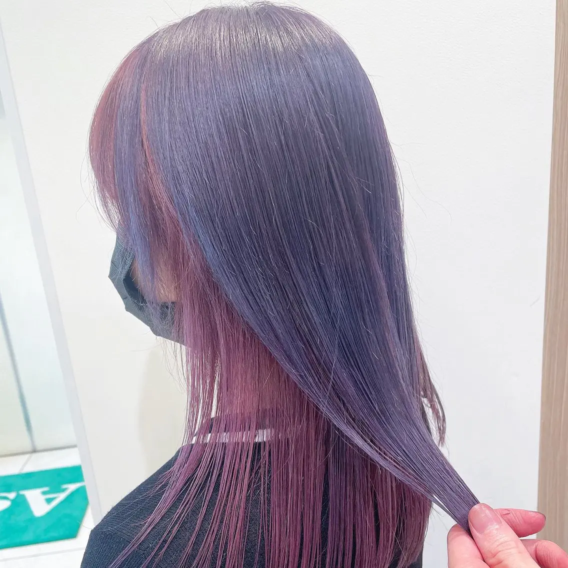 カラー 長尾菜々美🐰 ／ハイトーンカラーのヘアスタイル