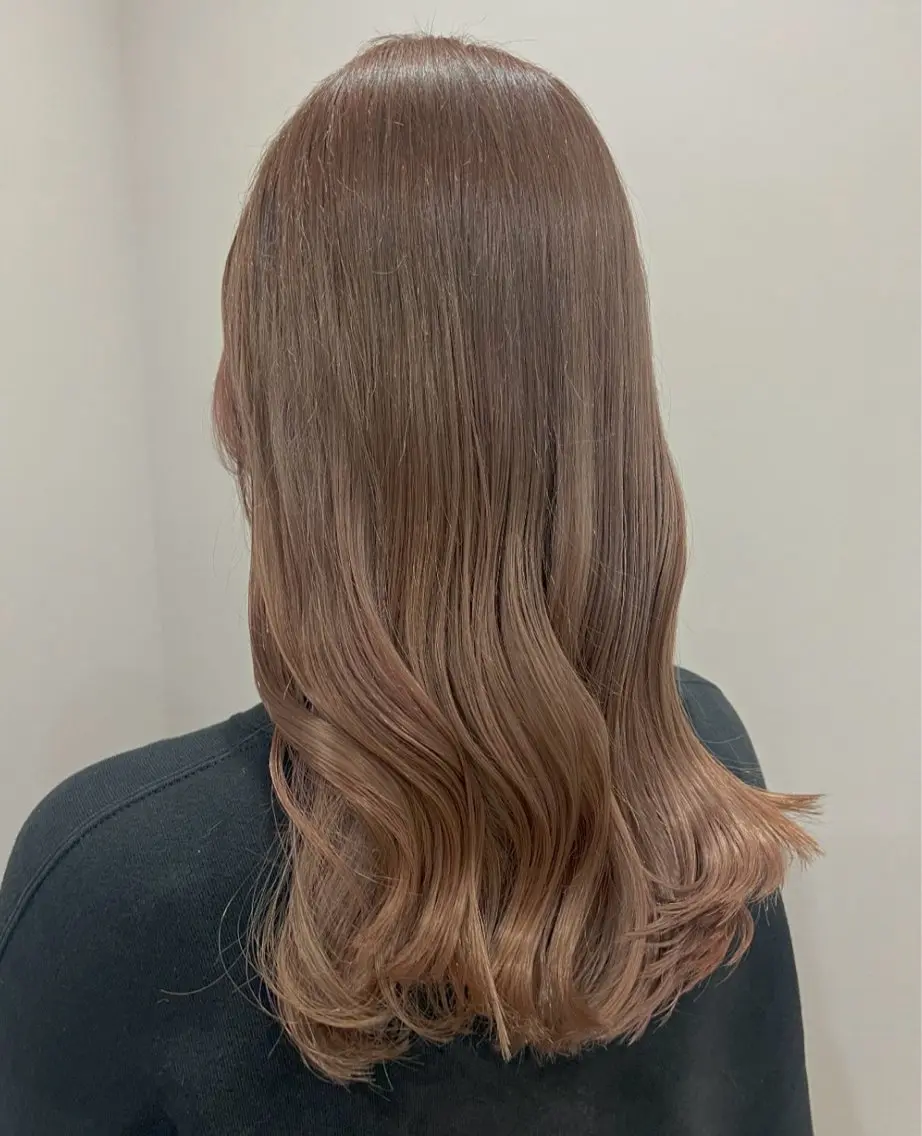 ロング カラー パーマ ヘアアレンジ メンズ カット ヘアカラー トリートメント 透明感カラー/ 新潟万代/池野里衣のヘアスタイル