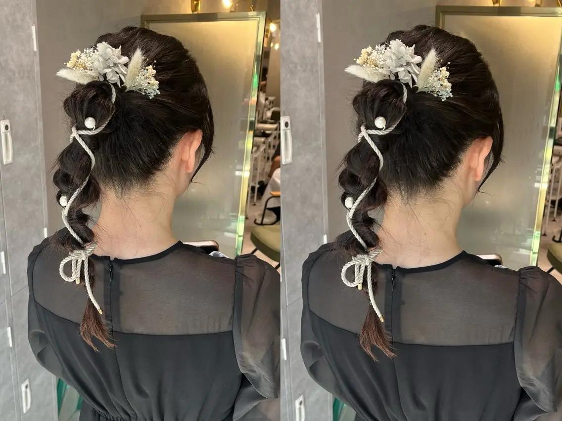 ヘアアレンジ ヘアセット 海外girl🤎 透明感ベージュmaoのヘアスタイル