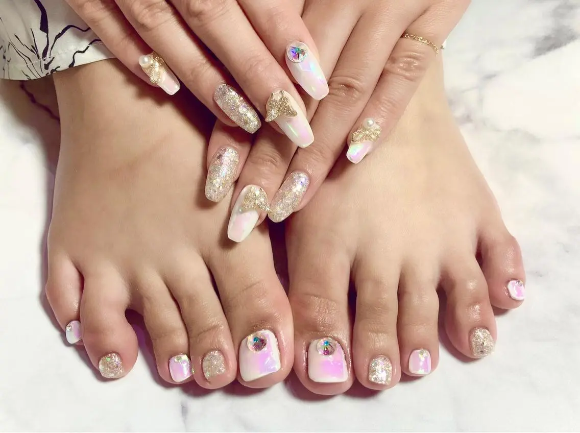 ネイル ジェルネイル パラジェル 夏ネイル Nail&eye Belire 新宿のネイルデザイン