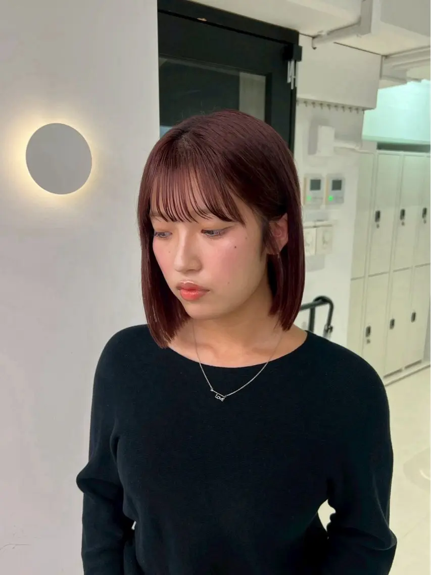 ショート カラー ヘアカラー トリートメント うるぷるカラー 🤍 Naanoのヘアスタイル