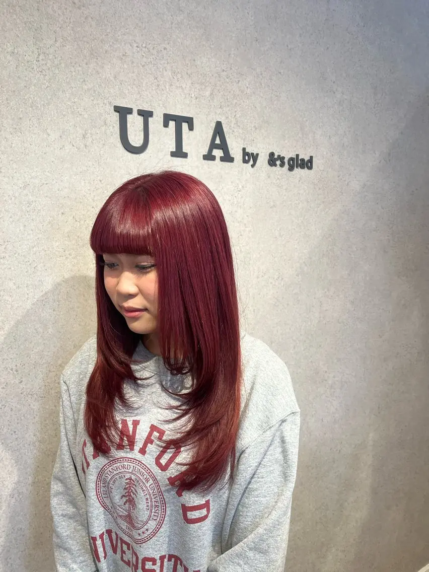 ロング カラー ヘアカラー Hair UTA ナナミのヘアスタイル