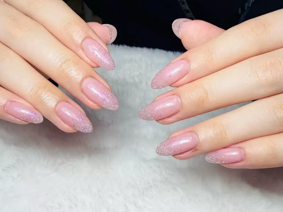ネイル ハンドネイル ユリ🎀長さだし/ パラジェル/持ち込みのネイルデザイン