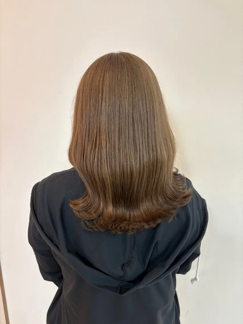 ミディアム ヘアカラー 韓国ヘア🧸髪質改善 🧸きくちみさきのヘアスタイル