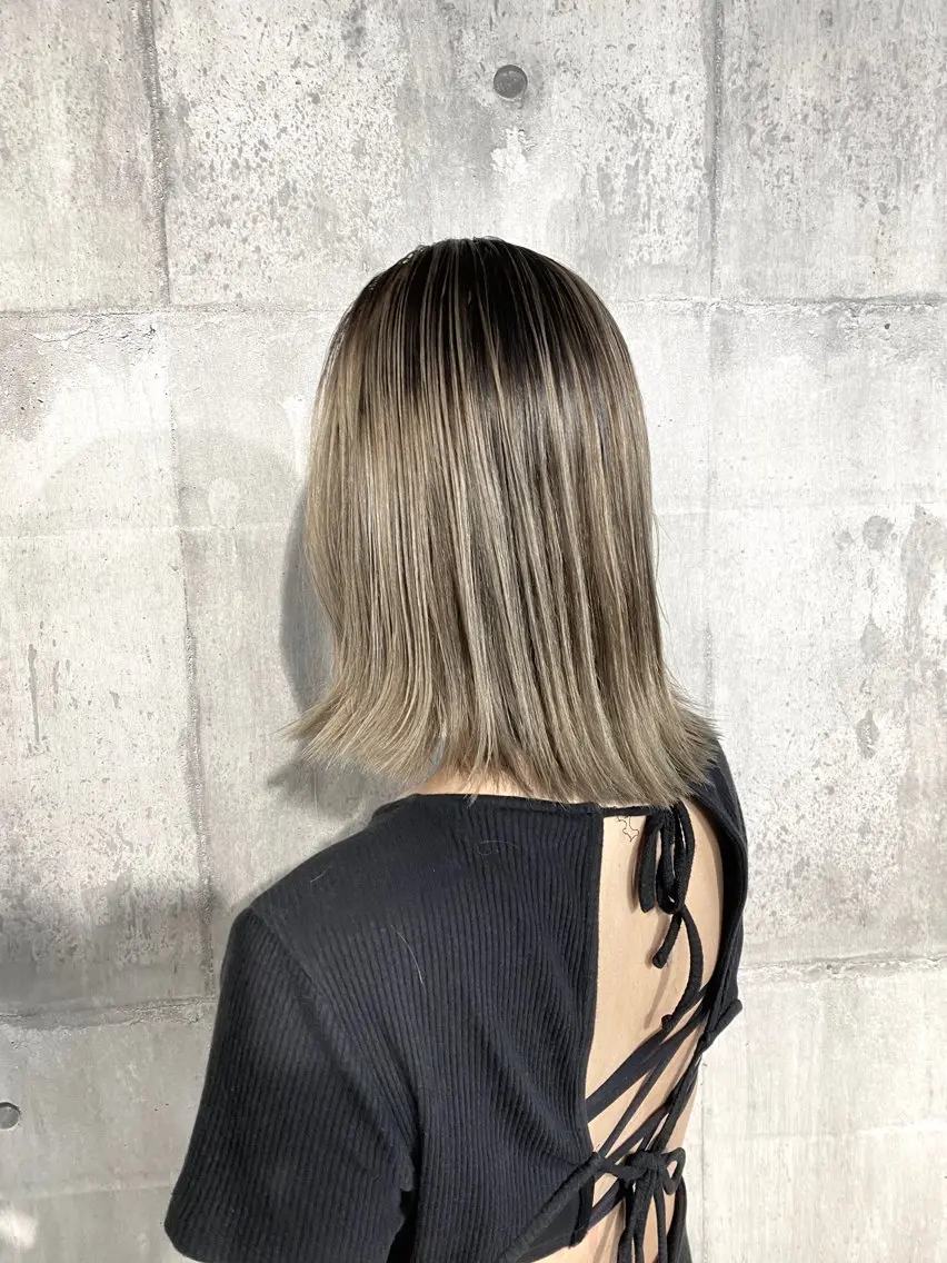 【💇‍♀️長持ちデザインカラー💇‍♀️】カット＋カラー＋バレイヤージュの写真