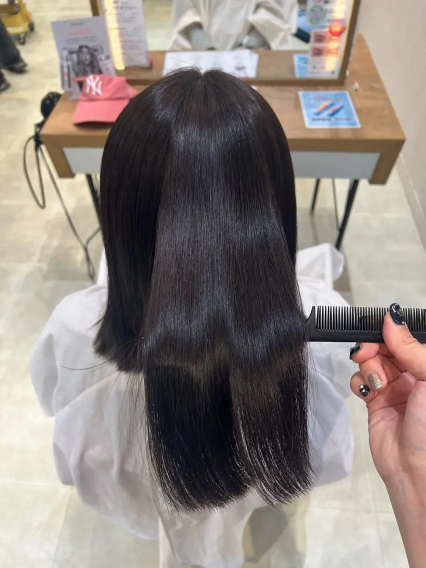ロング カット 縮毛矯正 ボブ／ストレート🎀 harukaのヘアスタイル