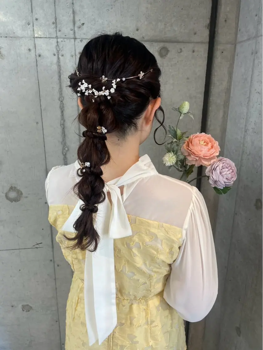 ロング ヘアアレンジ ヘアセット 美髪× ヘアセット✨Araiのヘアスタイル