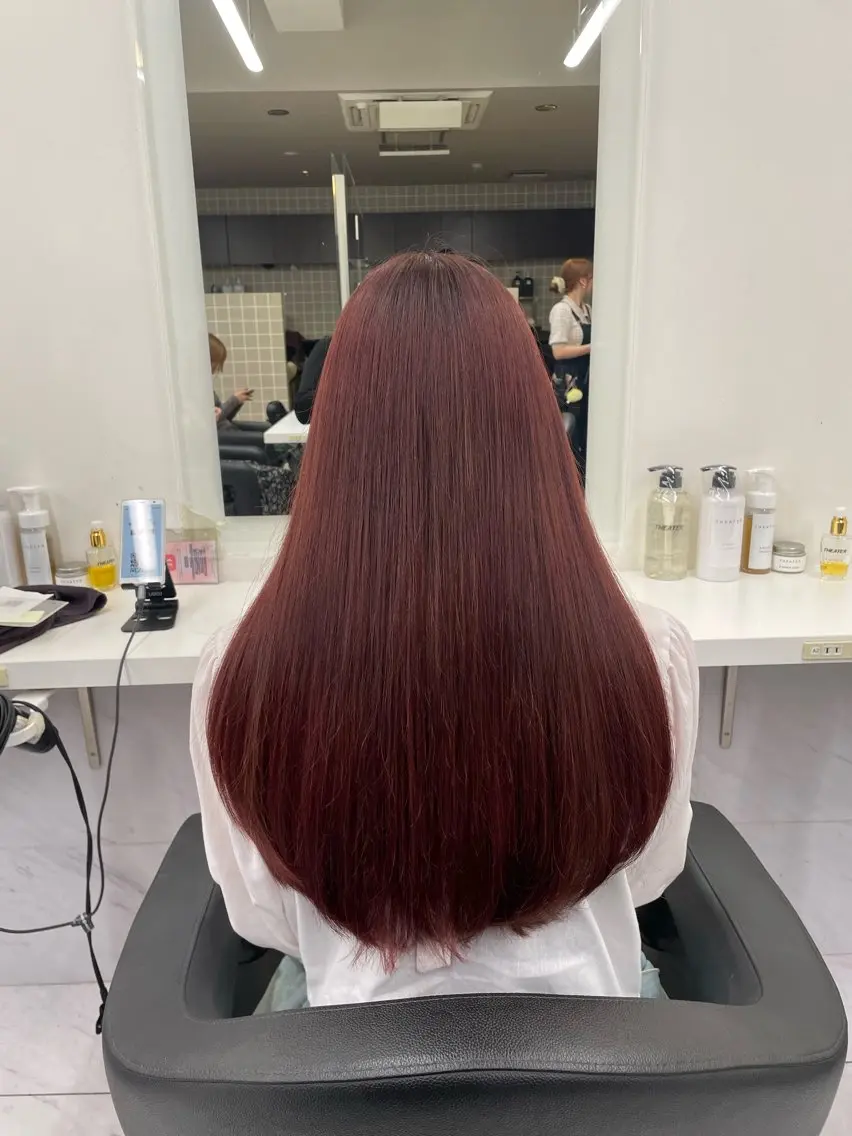 ロング カラー ヘアアレンジ ヘアカラー トリートメント ヘッドスパ 💗横浜美容室 💗HARUNAのヘアスタイル