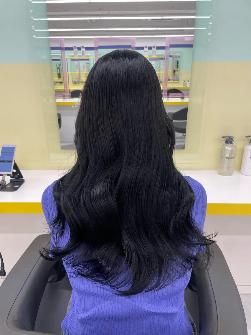ロング カラー ヘアカラー トリートメント ヘッドスパ ヘアセット 🦋色落ち綺麗カラー メンズYUZU🦋‪のヘアスタイル