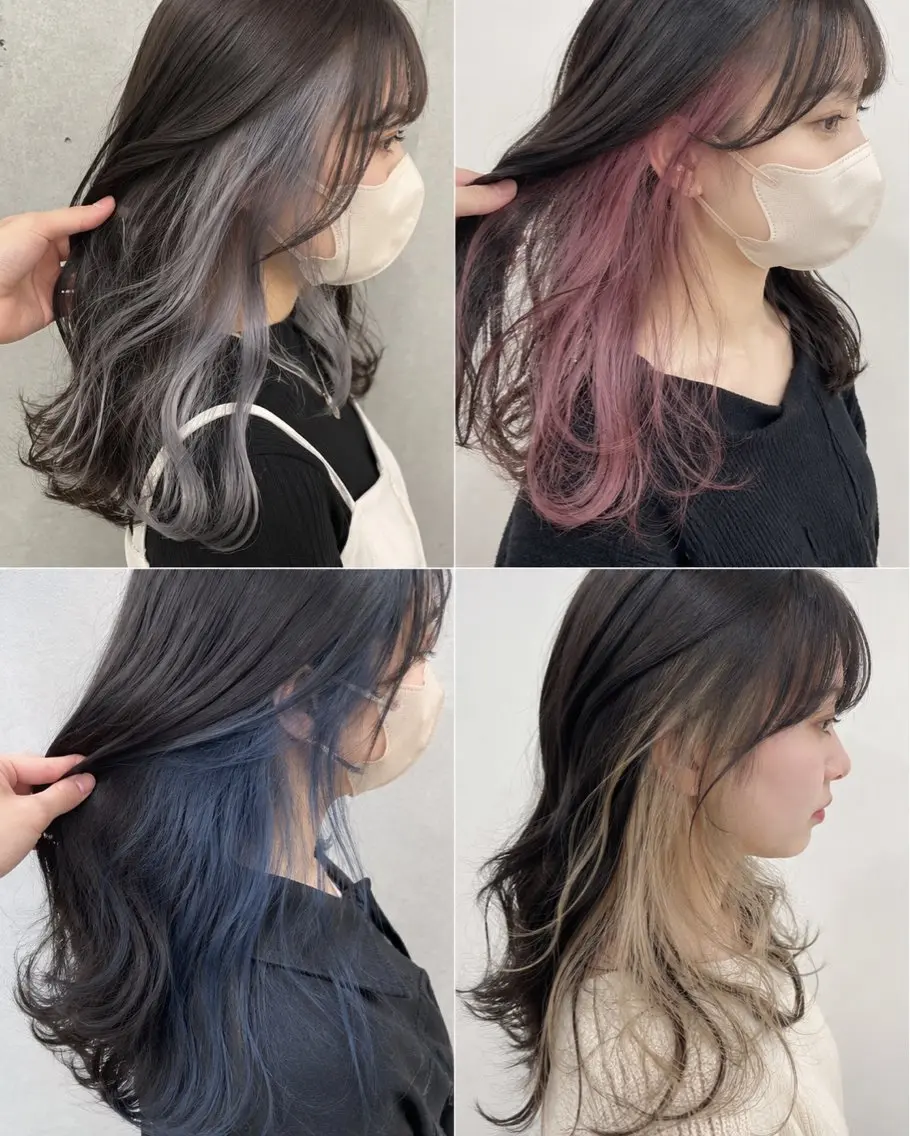 【人気メニュー🔥】インナーカラー✨ブリーチ+カラーの写真