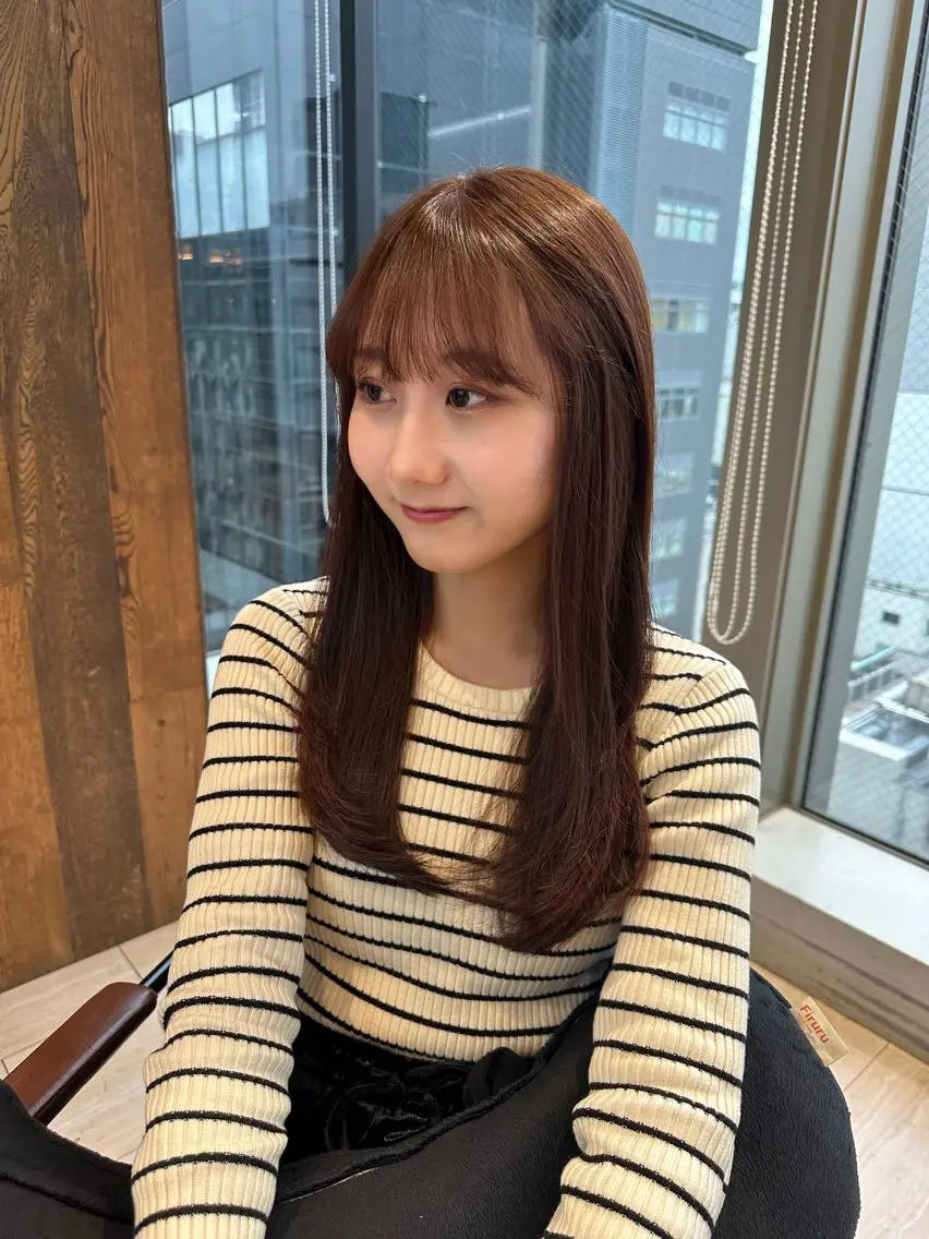 ロング カラー ブリーチ ブリーチなしカラー 🩶 maria🩶のヘアスタイル