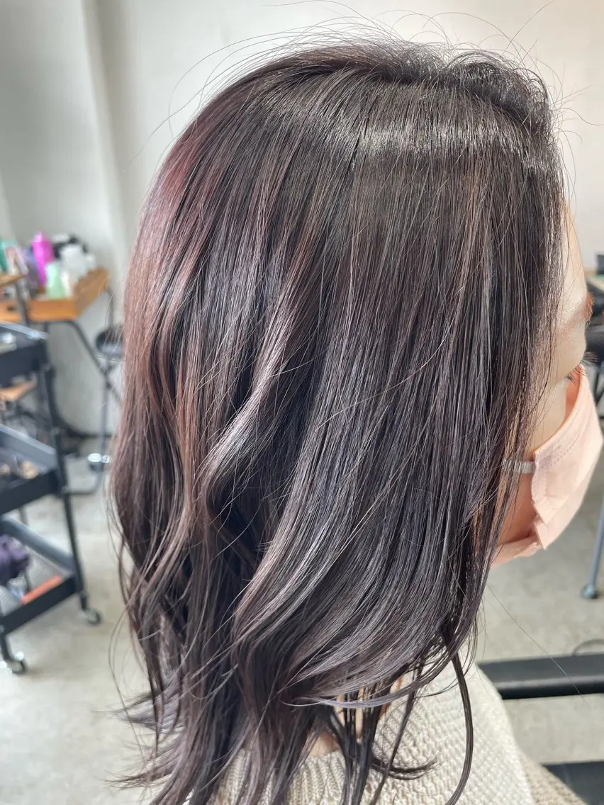 セミロング カラー 《nico》 髙橋秋花🖤🧡のヘアスタイル
