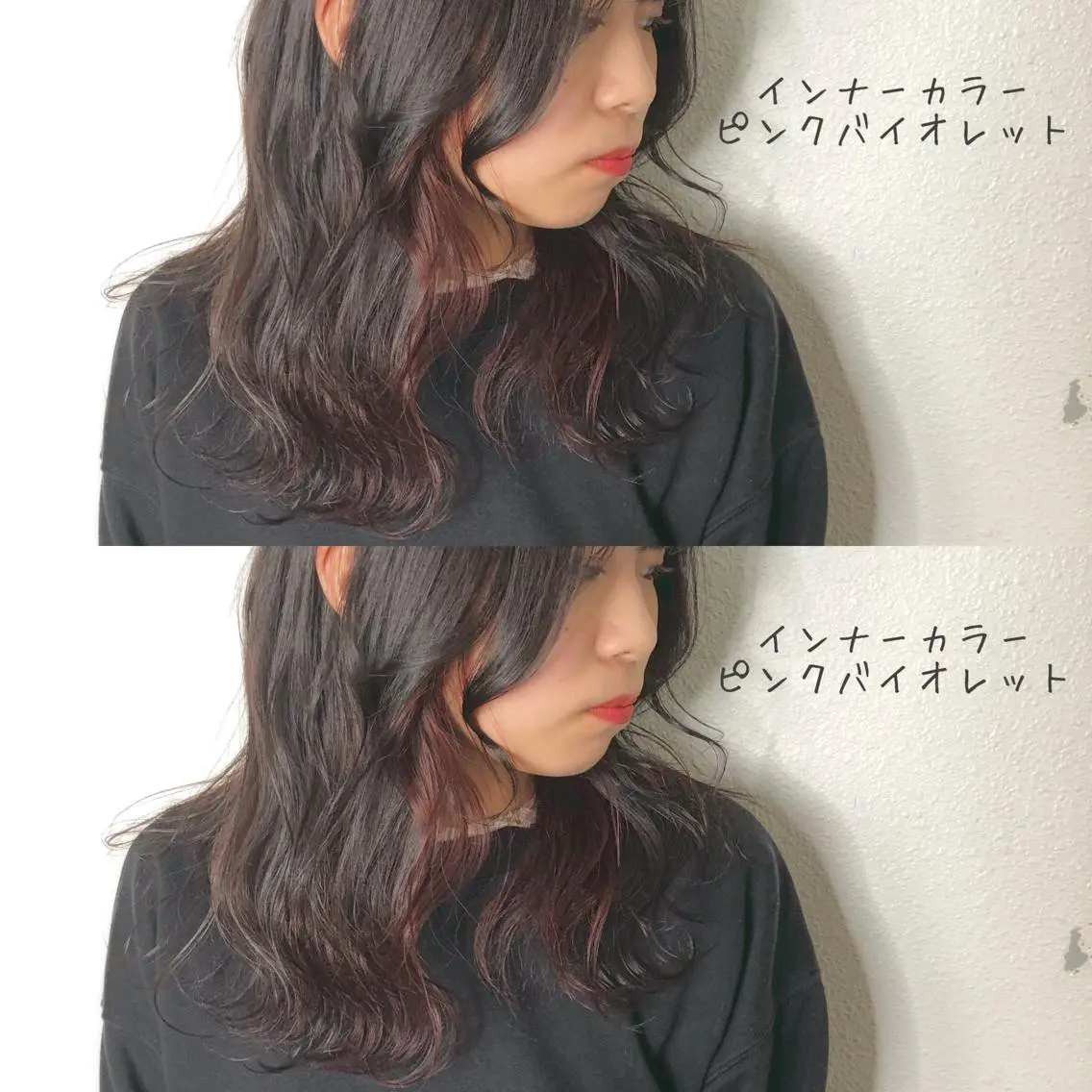 セミロング カラー ブリーチ あさだ しゅうたろうのヘアスタイル