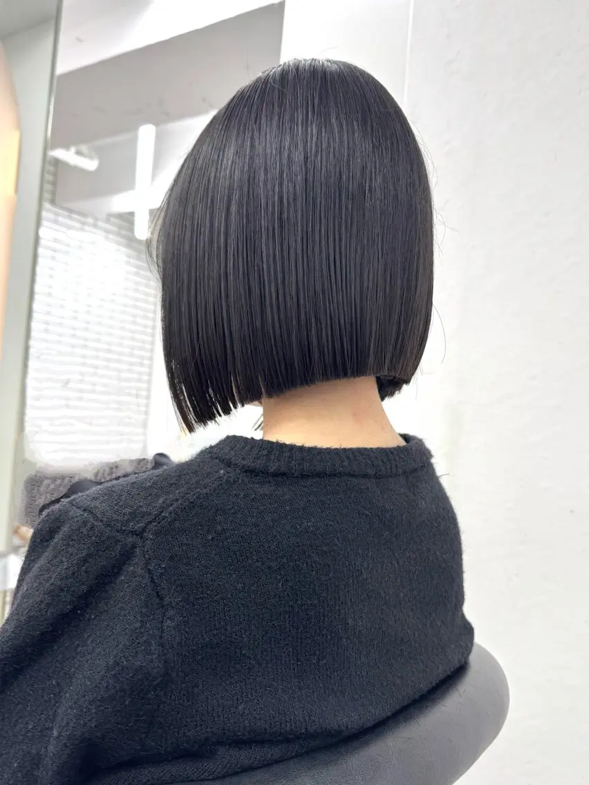 ショート カット トリートメント 莉乃/縮毛矯正/髪質 改善/艶カラーのヘアスタイル
