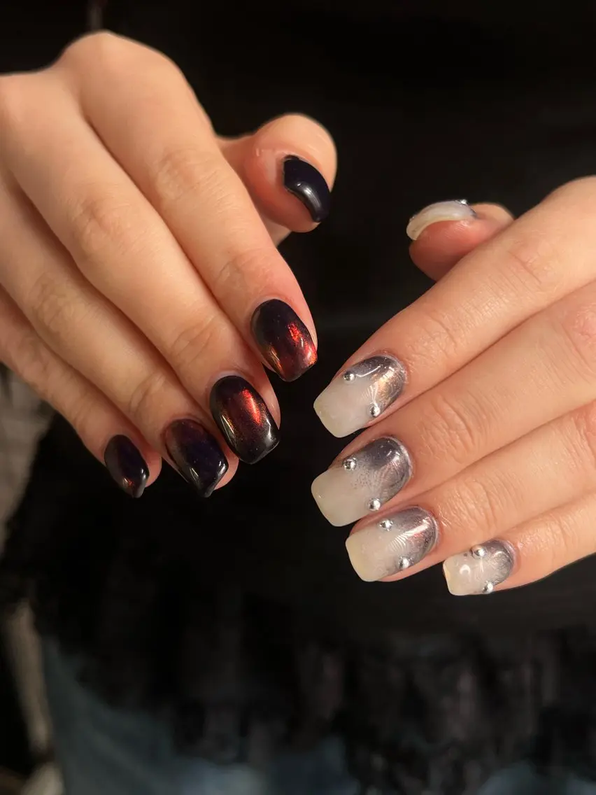 ネイル ハンドネイル Hata nail 🎀個性派ニュアンスのネイルデザイン
