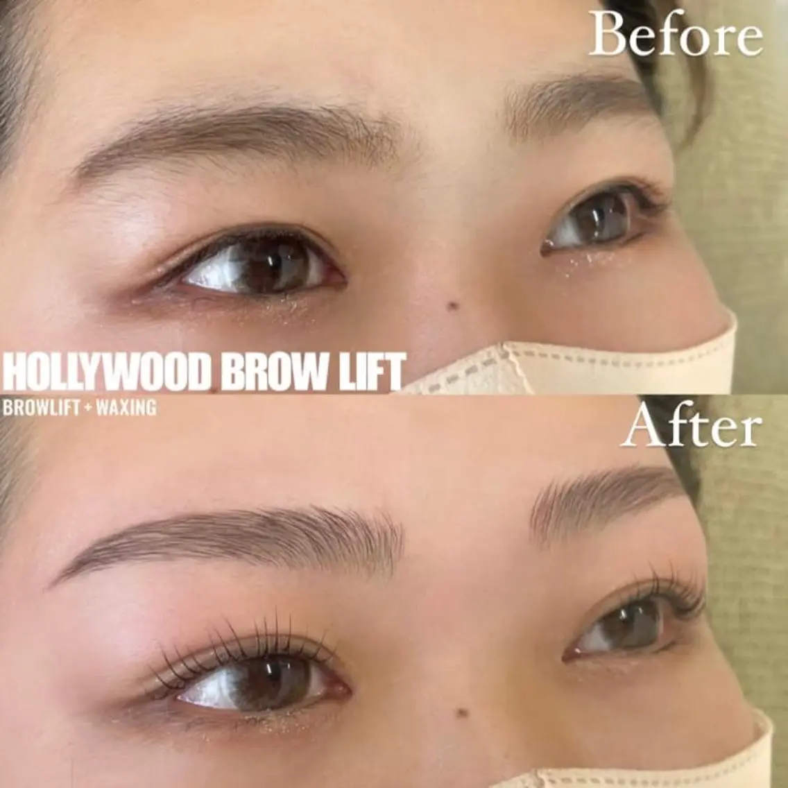 アイブロウ ハリウッドブロウリフト ハーブピーリング専門 毛穴洗浄❤️眉waxのエステ・リラクイメージ