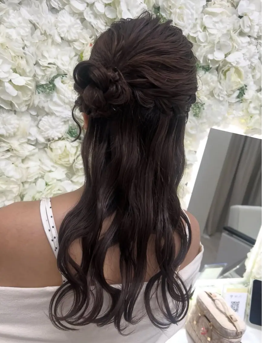 ロング ヘアアレンジ ヘアセット ベルグロー 原宿👸のヘアスタイル