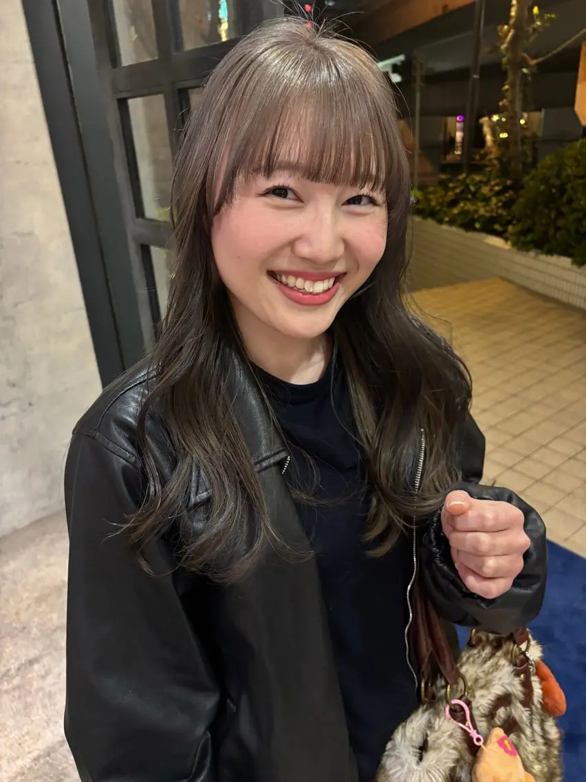 ロング 顔まわりレイヤー レイヤーカット 梅田美容室/カット /Maoのヘアスタイル