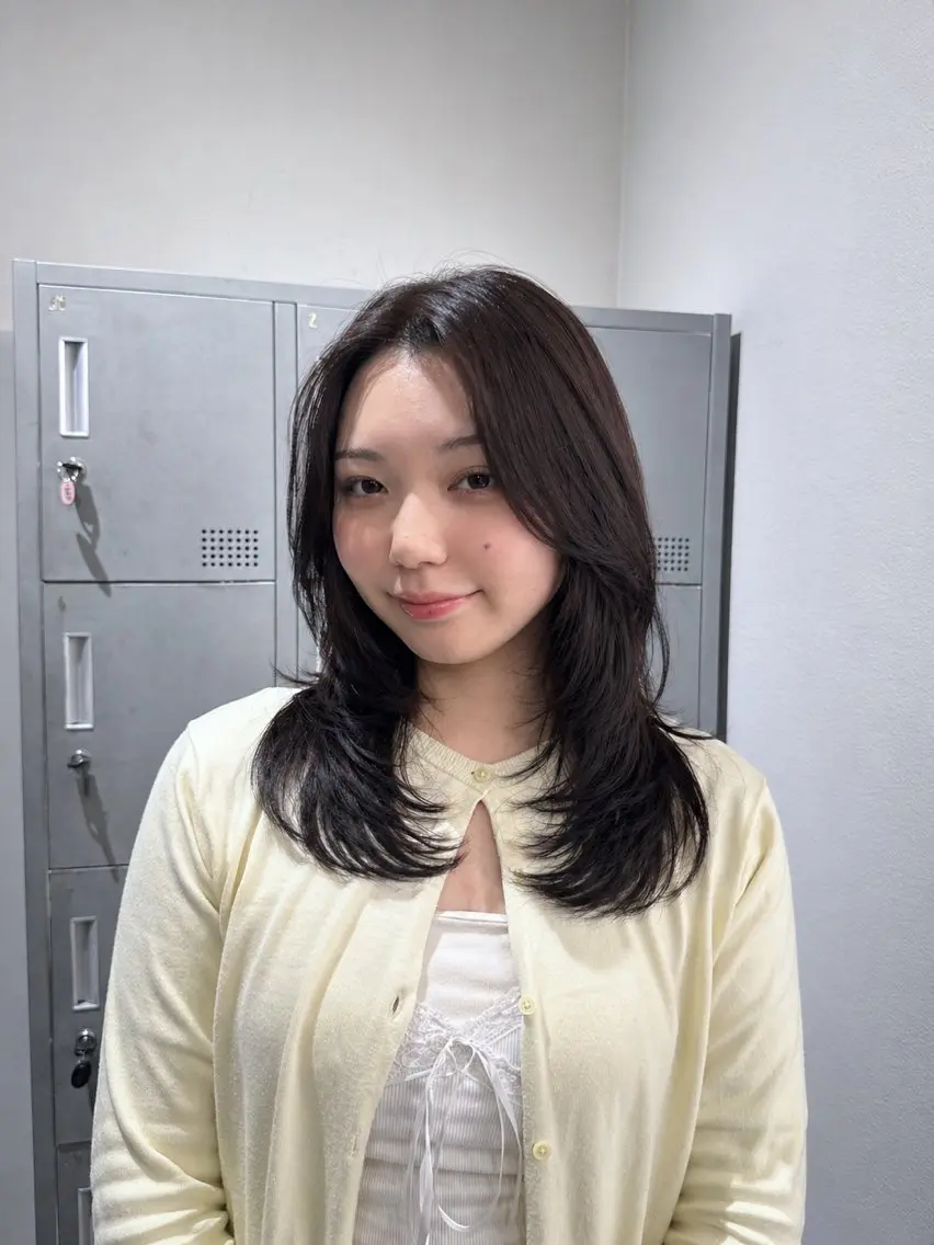 セミロング 透明感カラー/レイ ヤーカット/KaHoのヘアスタイル