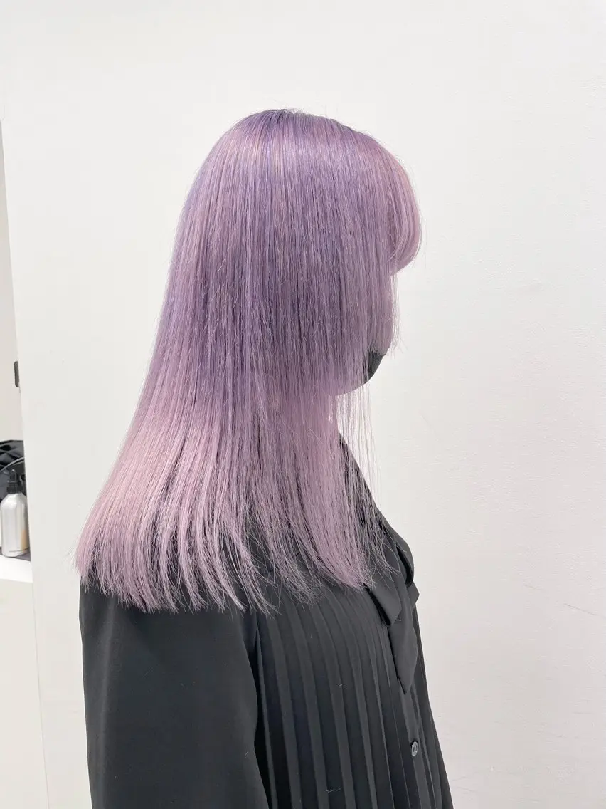 ミディアム カラー ヘアカラー 🤍💕ブリーチカラ ーAyaka💕🤍のヘアスタイル