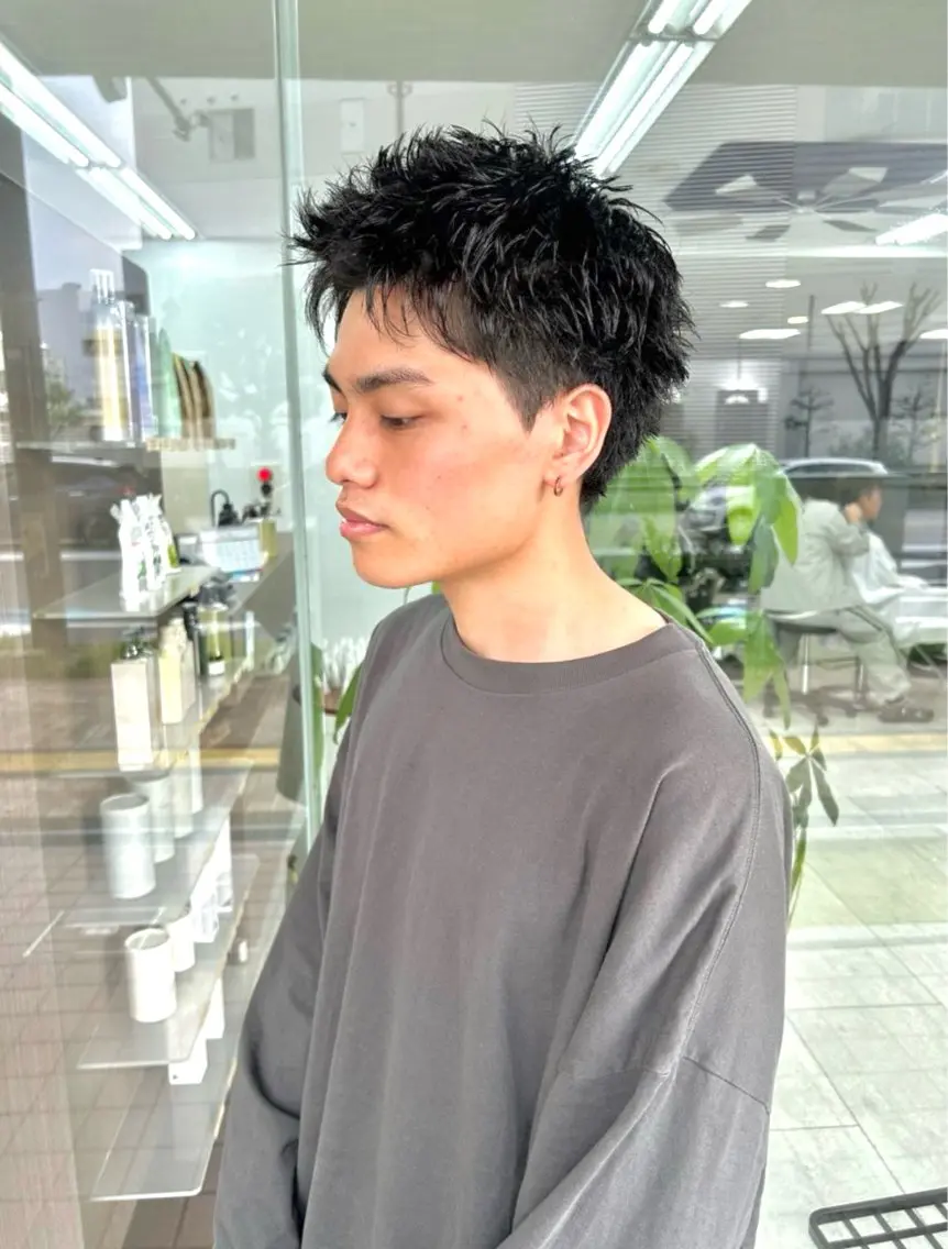 ☆デザインパーマ（シャドウパーマ、フェザーパーマ、スペインカールetc.）+メンズカット✂︎の写真