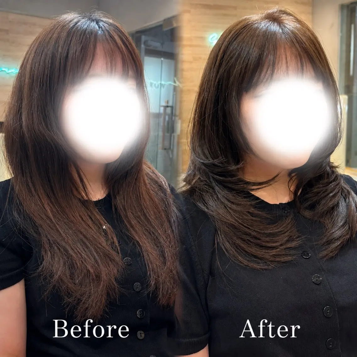 セミロング カラー ヘアアレンジ ベージュカラー ブリーチ 透明感カラー ダブルカラー グレージュ カット ヘアカラー 大宮/レイヤー/透明 感カラー/NAOのヘアスタイル
