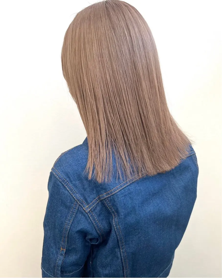 ミディアム カラー ブリーチ ParveMix 🪽鳥取彩花のヘアスタイル