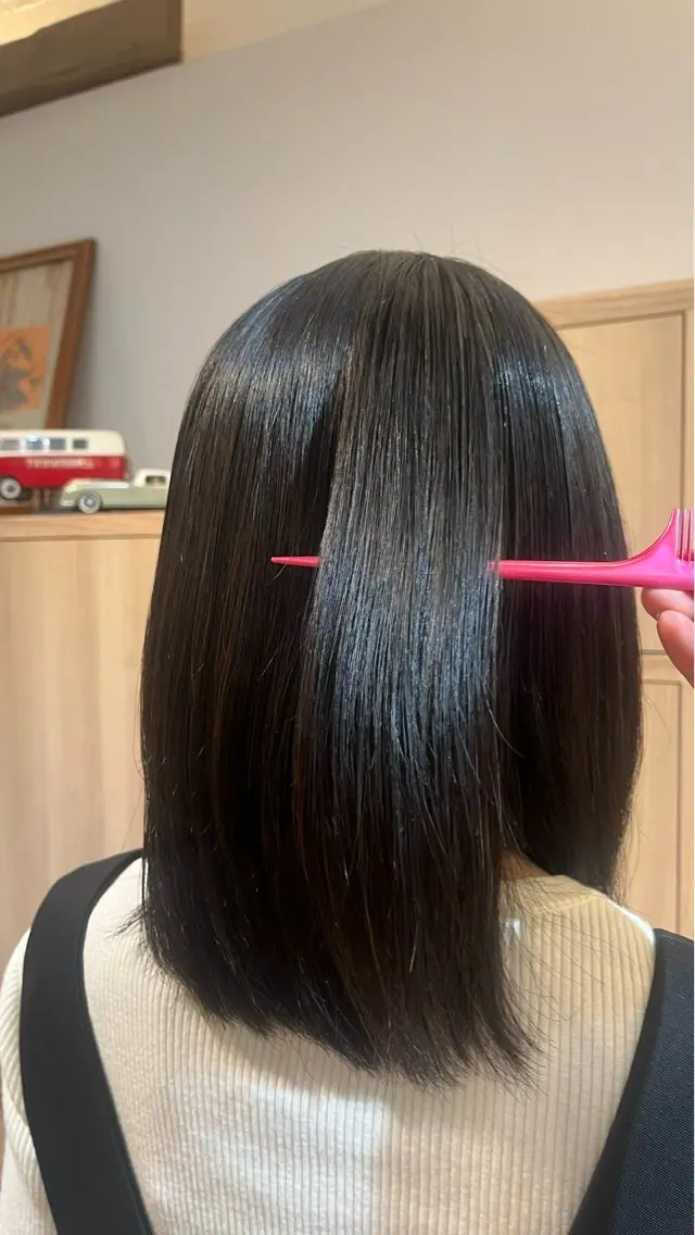 ミディアム 角田 癒音のヘアスタイル