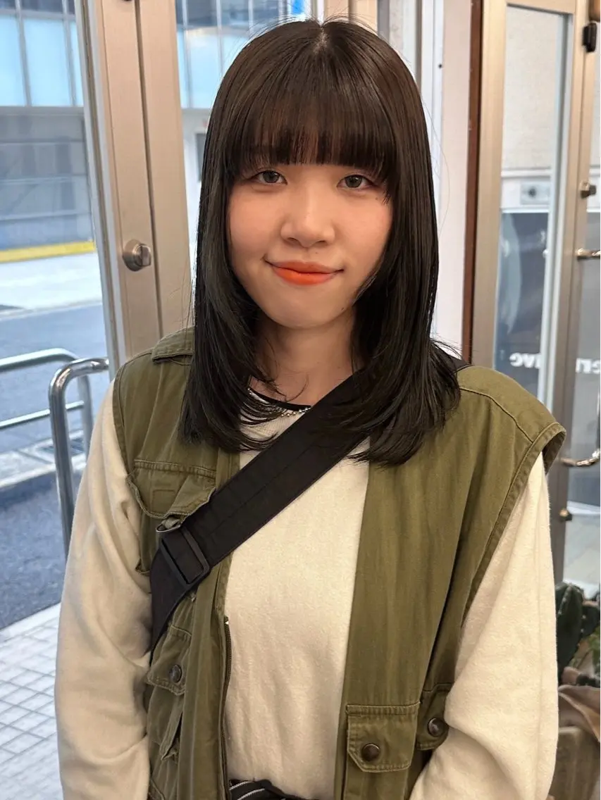 セミロング カラー カット ヘアカラー トリートメント 🐏nao /レイヤーカット🐏のヘアスタイル