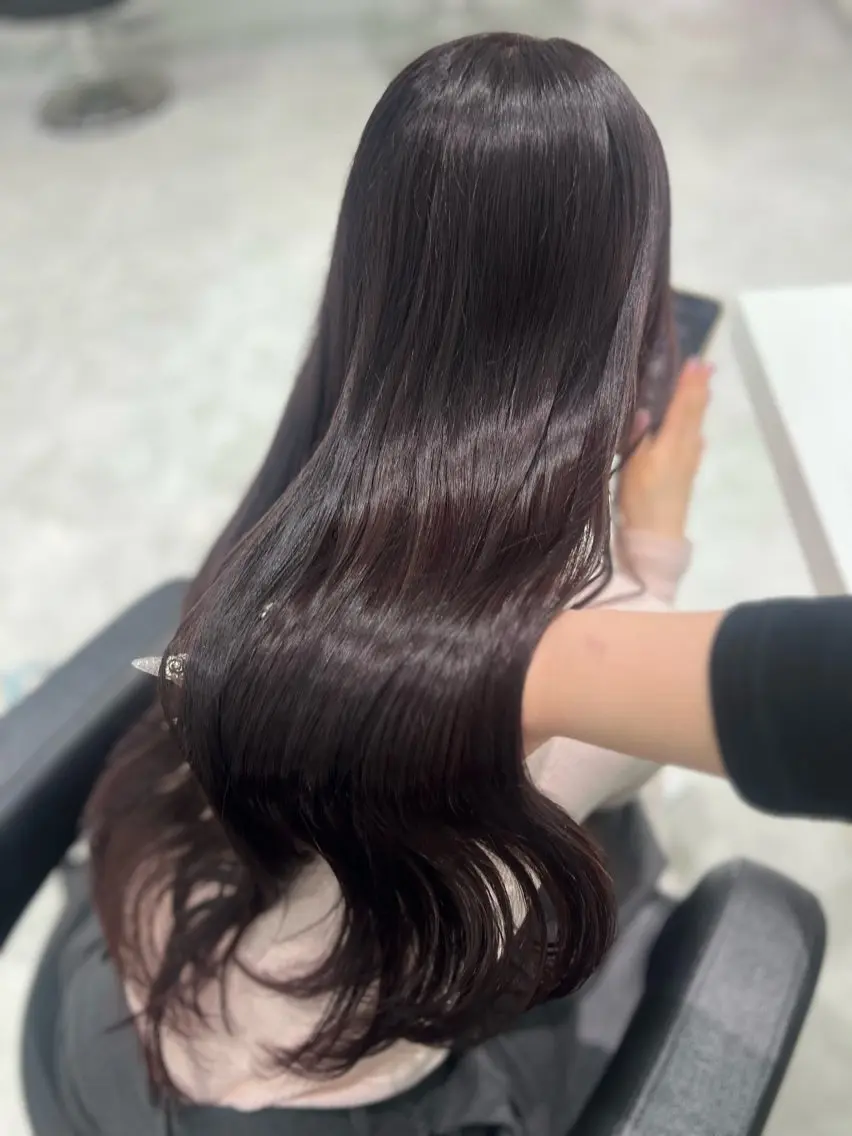 ロング カラー ダブルカラー ラベンダーカラー トリートメント ヘアカラー トリートメント ブリーチなし特化 美容師💖SAE💖のヘアスタイル