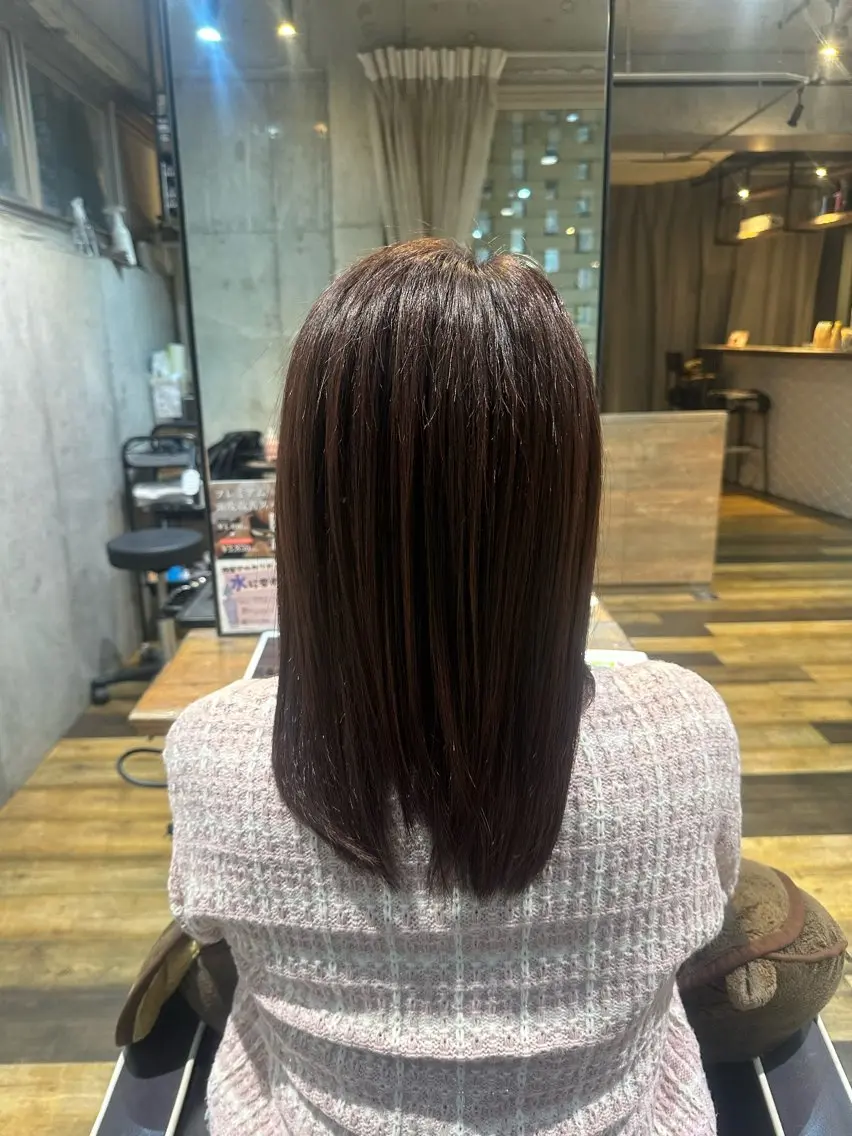 セミロング カラー ヘアカラー flannel 優介のヘアスタイル