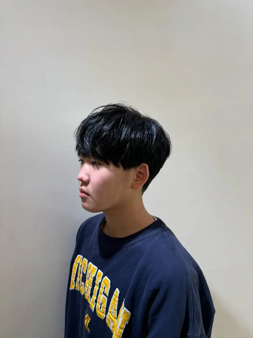 メンズ マッシュ グラングリーン大阪 savoirサキモトのヘアスタイル