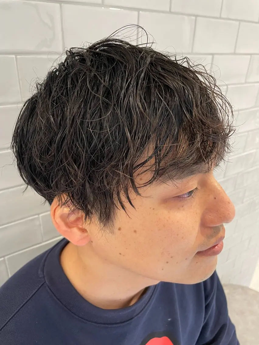 パーマ メンズ カット 大阪 美容師 林のヘアスタイル