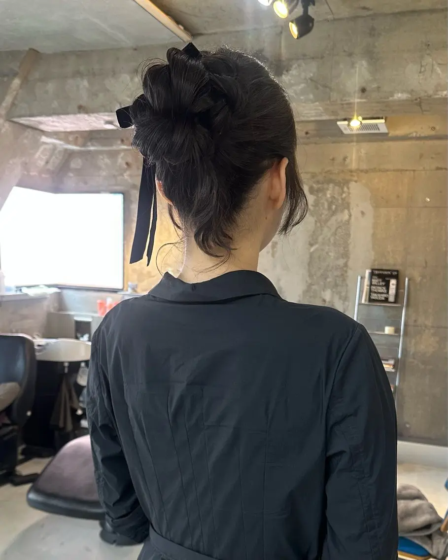 ヘアアレンジ ヘアセット 暖色カラー/レイヤー 🌙 オノユリカのヘアスタイル