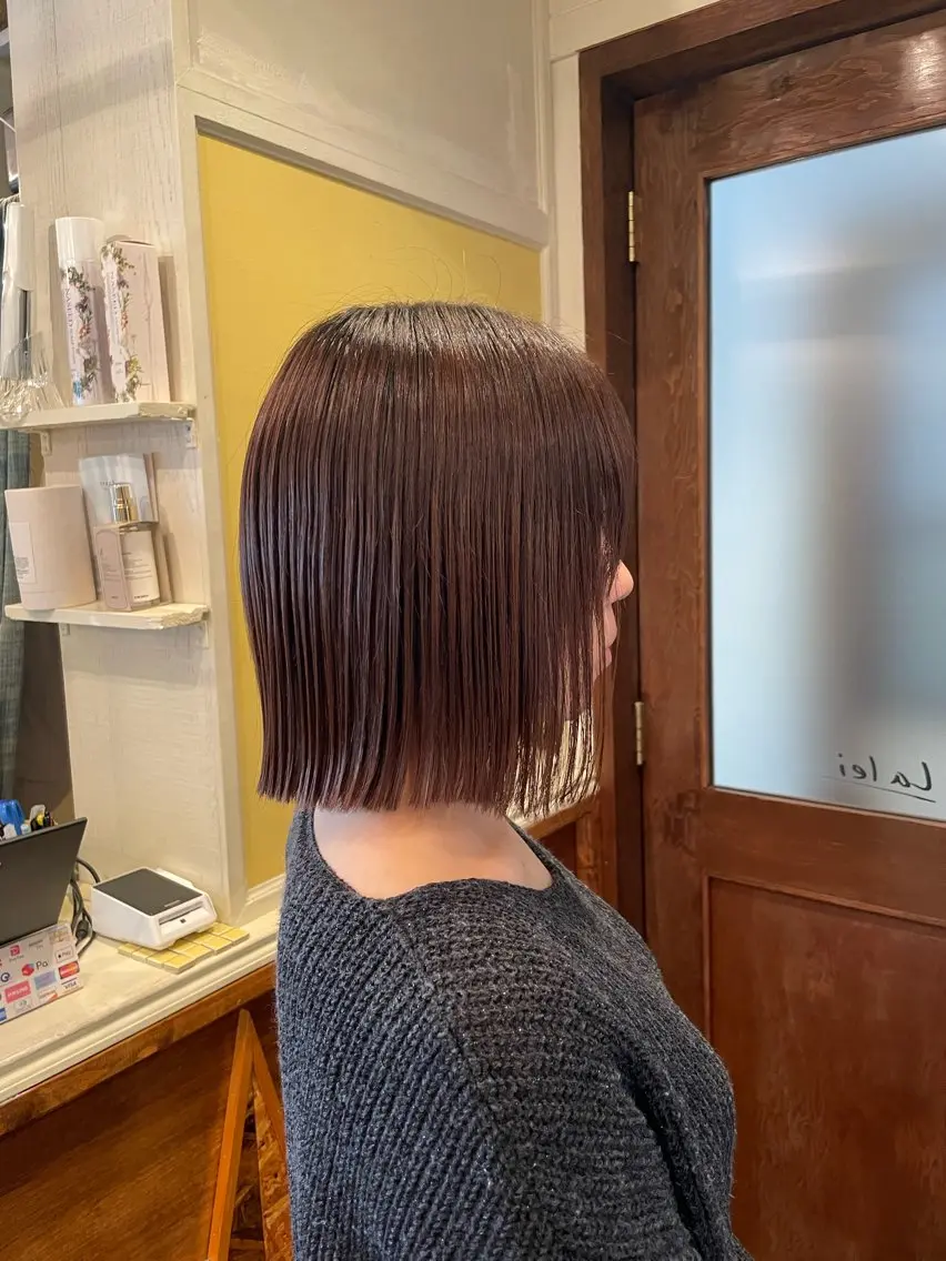 ショート 縮毛矯正/レイヤー/ ボブ♡Natsukiのヘアスタイル