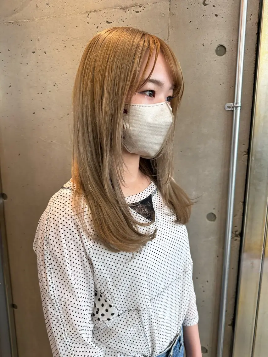 カラー ヘアカラー sora/ハイトーン /透明感カラー🫧のヘアスタイル