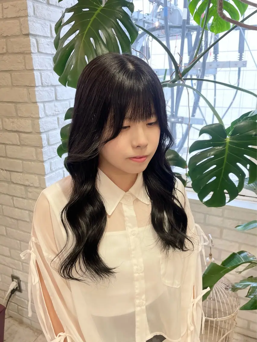 ロング カラー ヘアアレンジ ダークグレー ダークグレージュ グレージュ ダブルカラー/ レイヤー🍒齋藤 澪のヘアスタイル