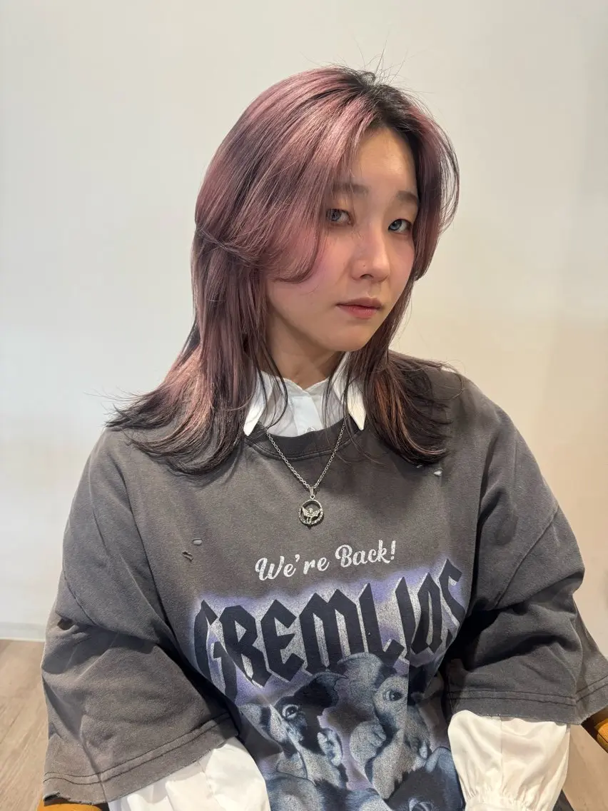 ミディアム カラー トリートメント カラー特化型美容師 保住のヘアスタイル