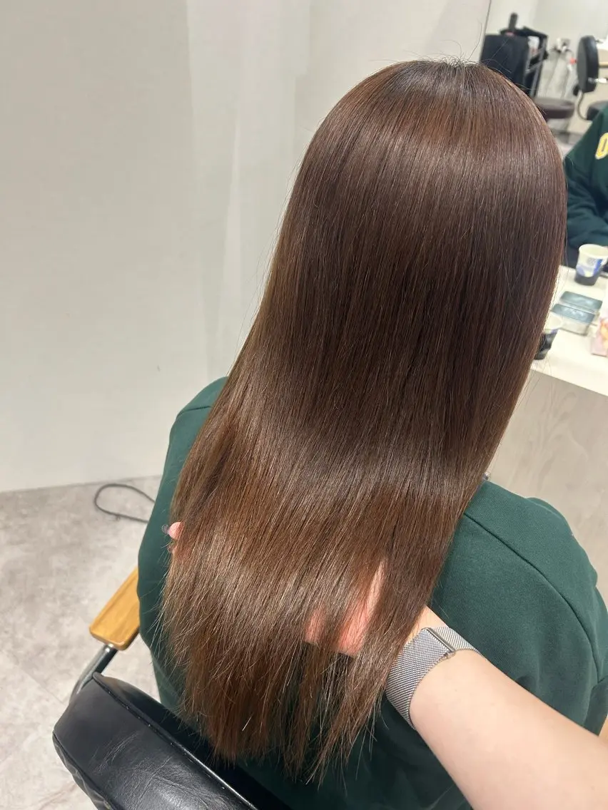 ミディアム カラー ヘアアレンジ トリートメント トリートメント ボブ /ニュアンス/ satomi🧸💖のヘアスタイル
