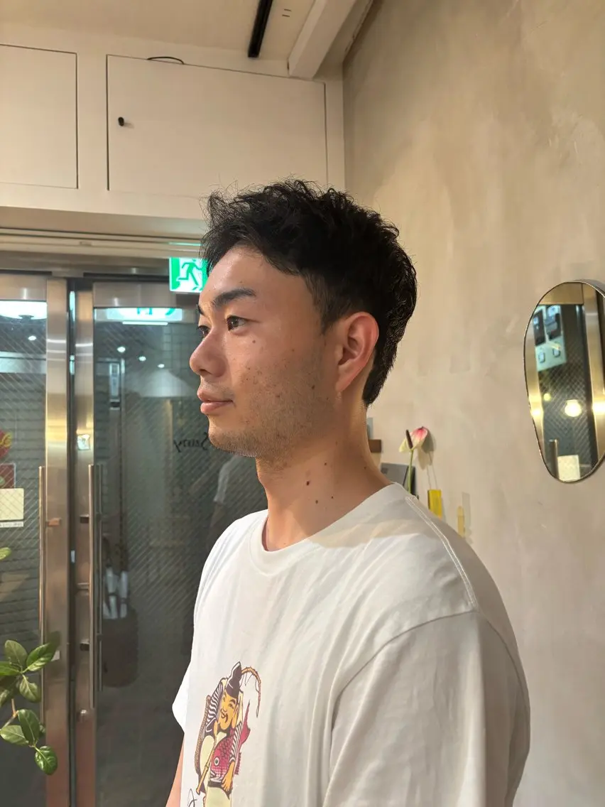 ショート メンズ メンズショート ショートヘア カット ヘッドスパ 大人メンズショート/ ナチュラルヘア/福田のヘアスタイル
